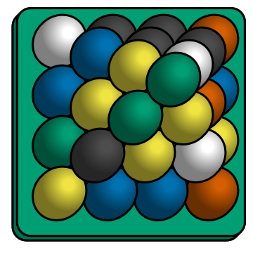4x4 square pyramidal marblestacking